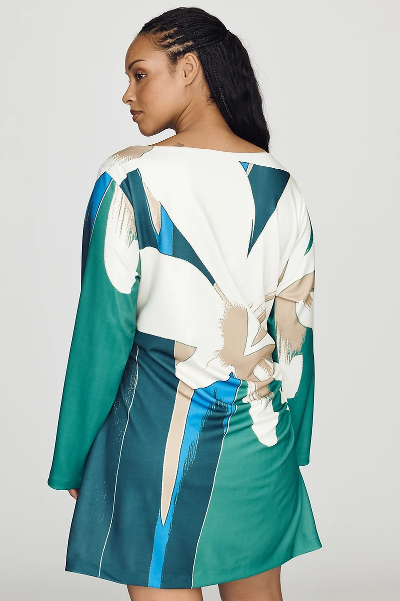 MON RENN  Long Sleeve Mini Dress