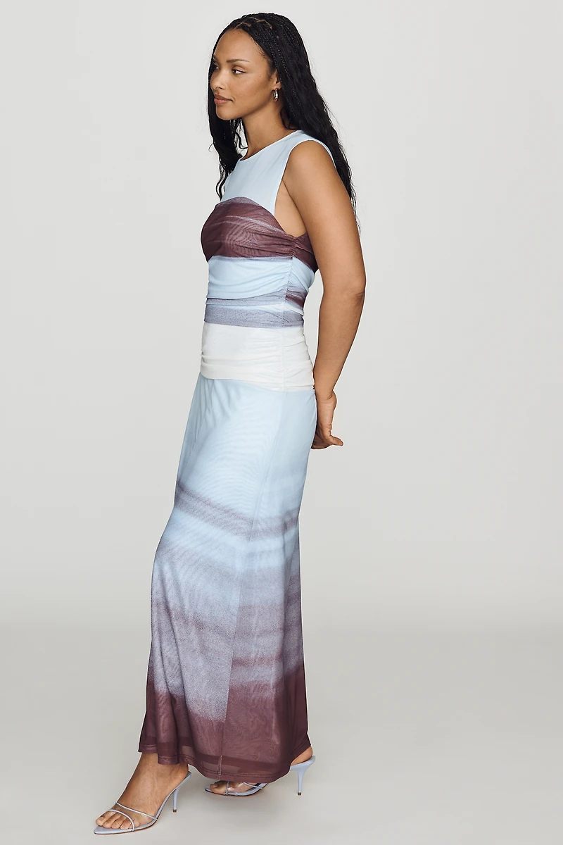 MON RENN Chroma Sleeveless Maxi Dress