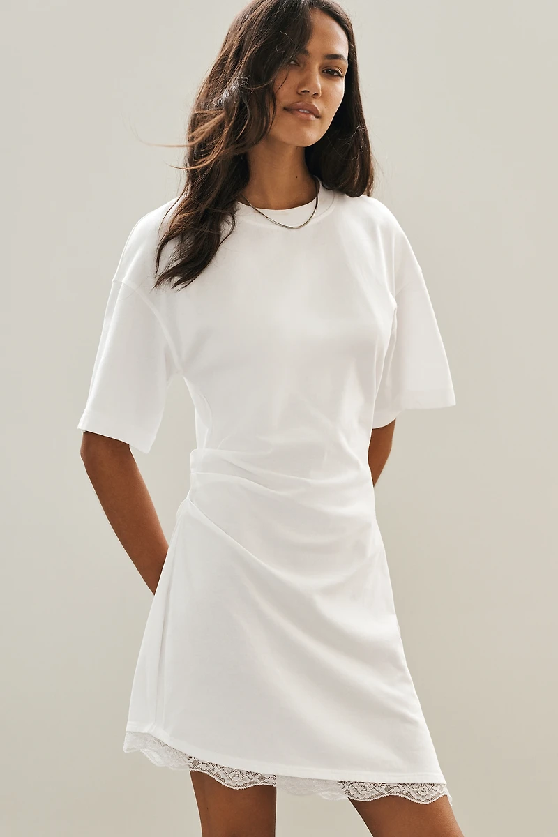 MON RENN Liora 100% Cotton T-Shirt Dress