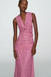 SOVERE Zuri Sleeveless Cowl Neck Maxi Dress