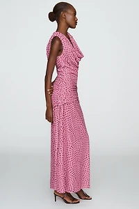 SOVERE Zuri Sleeveless Cowl Neck Maxi Dress