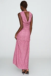 SOVERE Zuri Sleeveless Cowl Neck Maxi Dress