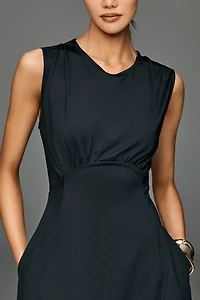 Maeve Sleeveless Ruched Mini Dress