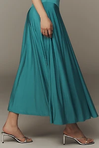 By Anthropologie Sleeveless Boatneck Drop-Waist Maxi Dress