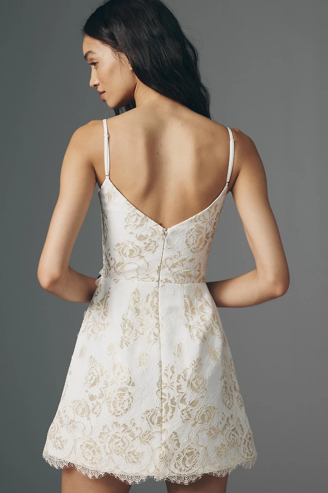 lace wedding dress simple Simple Open Back With Lace Appliques Floor Length Wedding Dresses main image 1