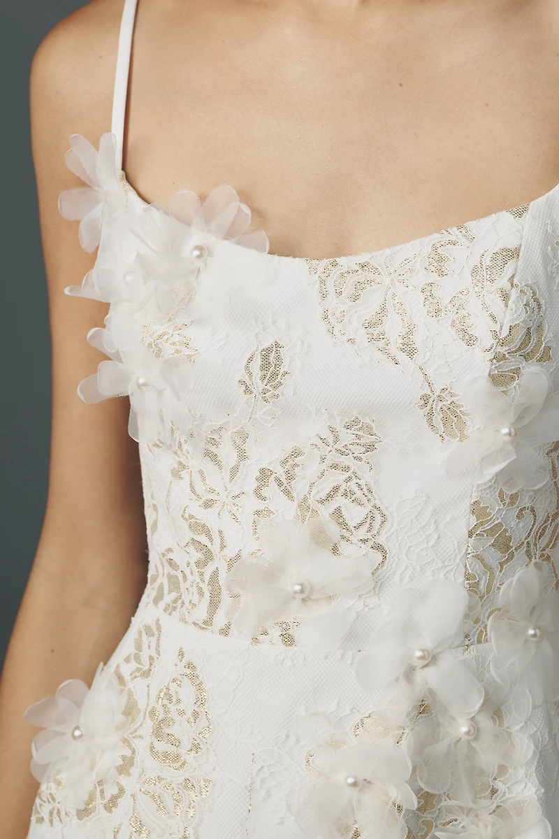 Helsi Nadine Embellished 3D Floral Mini Dress