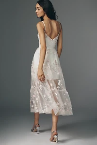 Helsi Adela Embroidered Mesh A-Line Midi Dress