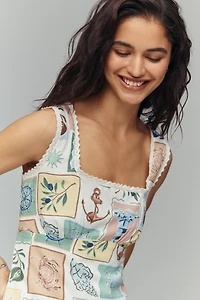 Nobody's Child Ciara Sleeveless Square-Neck Mini Dress