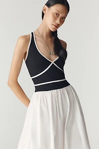 Nobody's Child Kayla V-Neck Midi Dress