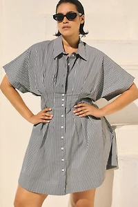 The Tobie Mini Shirt Dress by Exquise
