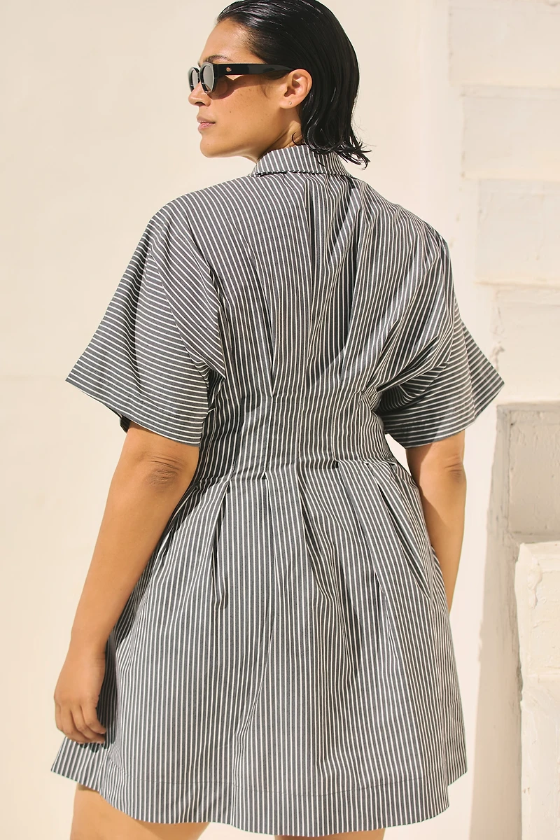 The Tobie Mini Shirt Dress by Exquise