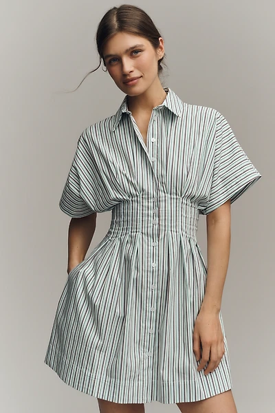 The Tobie Mini Shirt Dress by Exquise