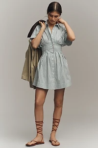 The Tobie Mini Shirt Dress by Exquise