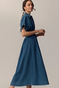 The Tobie Denim Shirt Dress by Exquise