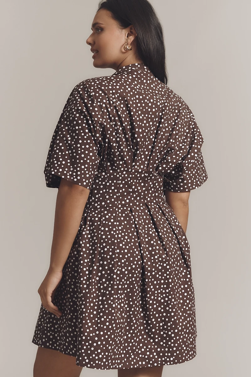 The Tobie Tie-Neck Shirt Dress by Exquise