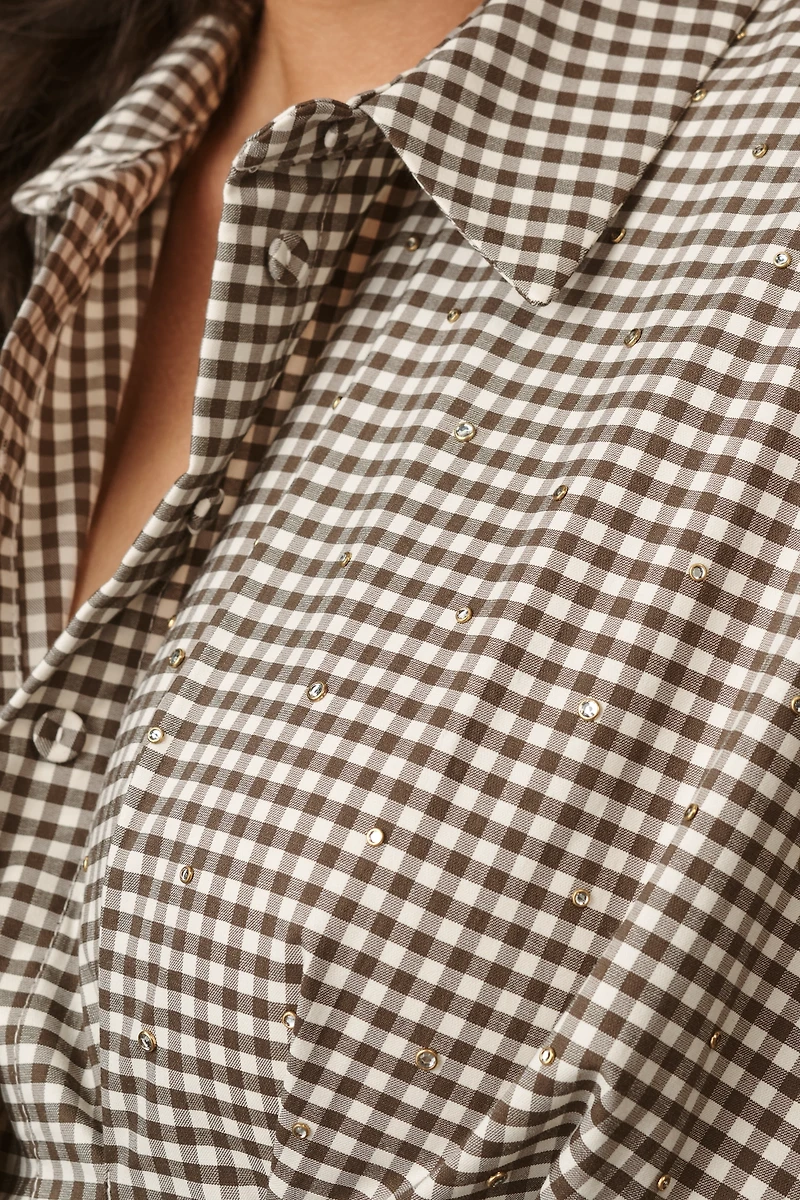 The Tobie Studded Shirt Dress by Exquise