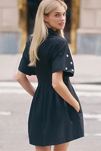 The Tobie Studded Mini Shirt Dress by Exquise