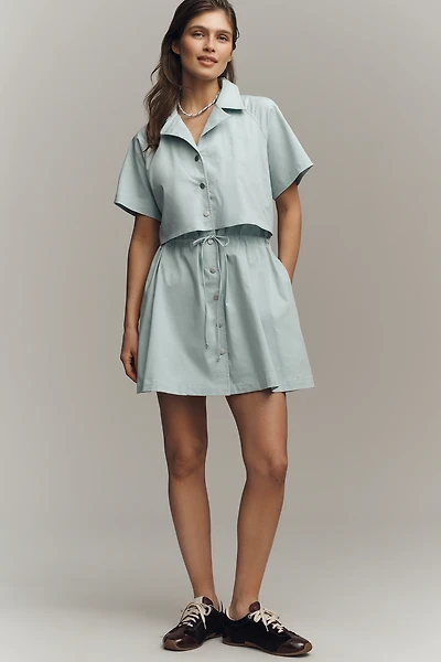 Exquise Short-Sleeve Twofer Mini Dress