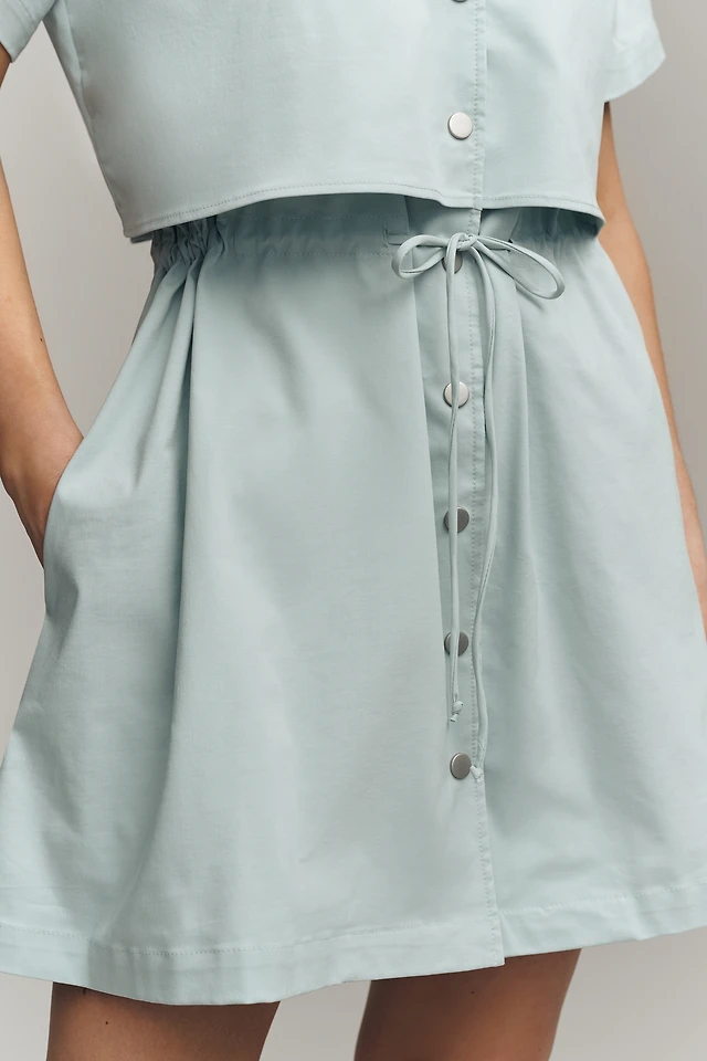 knee length dresses for ladies Viola Long-Sleeve Bubble Hem Mini Dress in Mauve main image 0