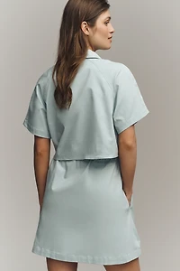 Exquise Short-Sleeve Twofer Mini Dress