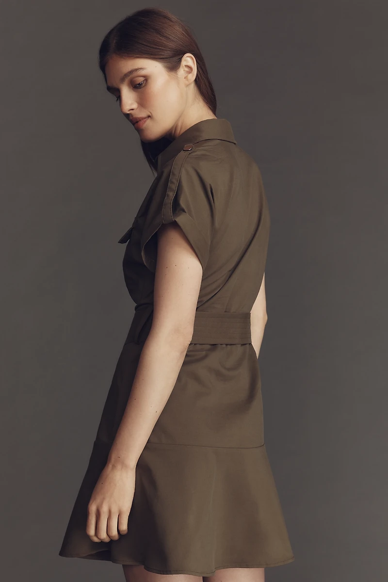 Exquise Utility Mini Shirt Dress