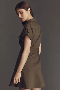 Exquise Utility Mini Shirt Dress