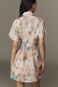 The Tobie Organza Mini Shirt Dress by Exquise