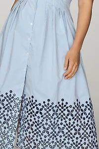 Tobie Eyelet Shirtdress by Exquise