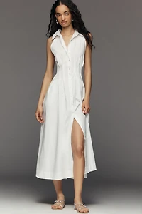 The Tobie Sleeveless Shirt Dress by Exquise