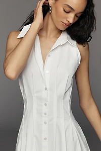 The Tobie Sleeveless Shirt Dress by Exquise