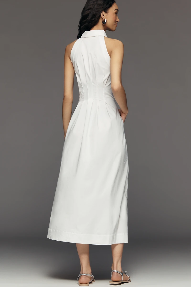 The Tobie Sleeveless Shirt Dress by Exquise