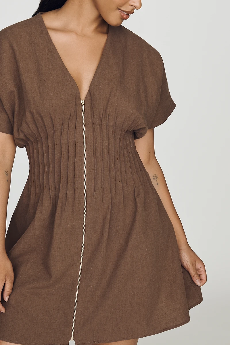 Exquise Tobie Pleated Mini Dress