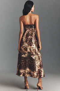 Dress The Population Miranda Strapless Sequin A-Line Midi