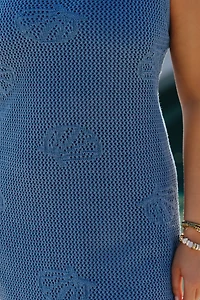 Eloquii Plus Sleeveless Shell-Embroidered Maxi Dress