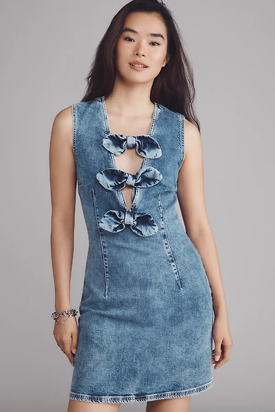 Baum und Pferdgarten Ajki Bow Denim Mini Dress