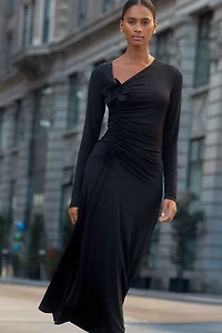 Baum und Pferdgarten Asymmetric 3D Floral Dress