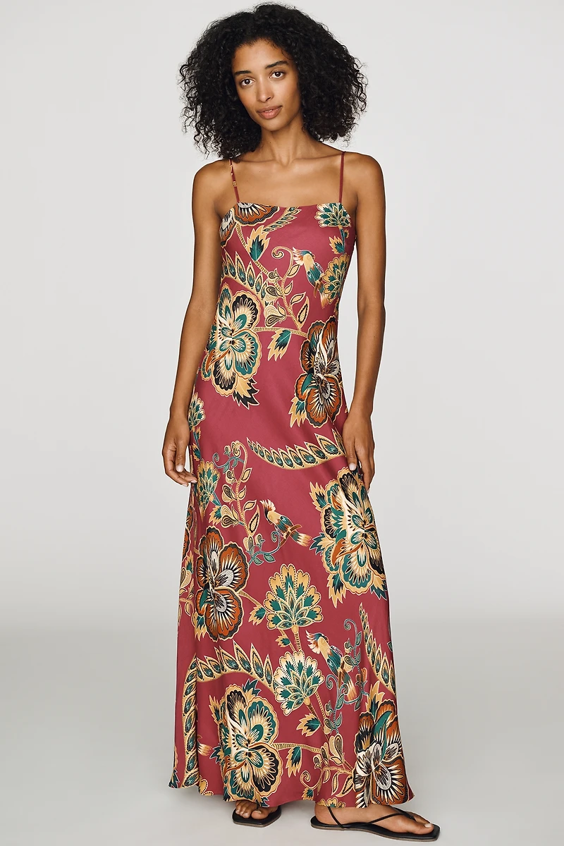 Farm Rio x Anthropologie Maxi Slip Dress