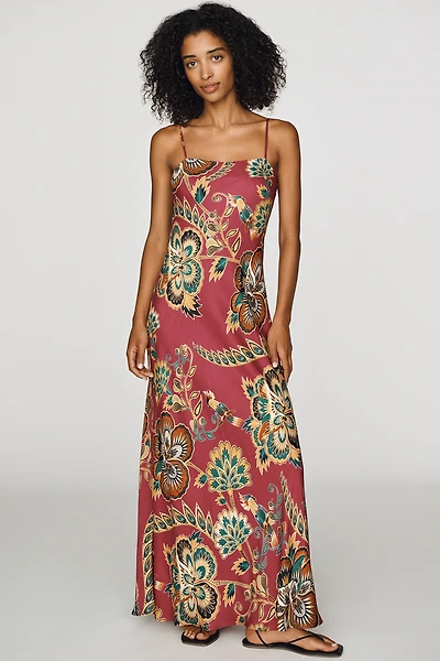Farm Rio x Anthropologie Maxi Slip Dress
