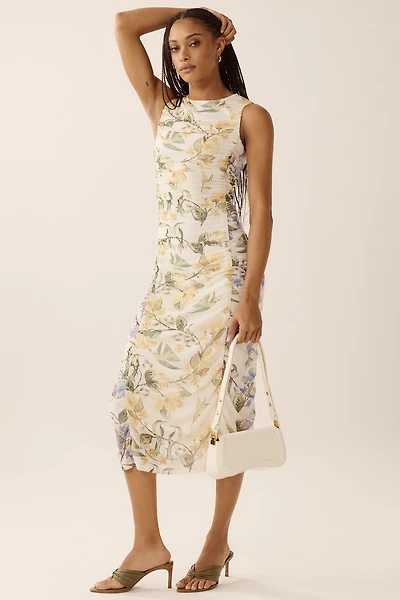 Farm Rio x Anthropologie Sleeveless Mesh Midi Dress