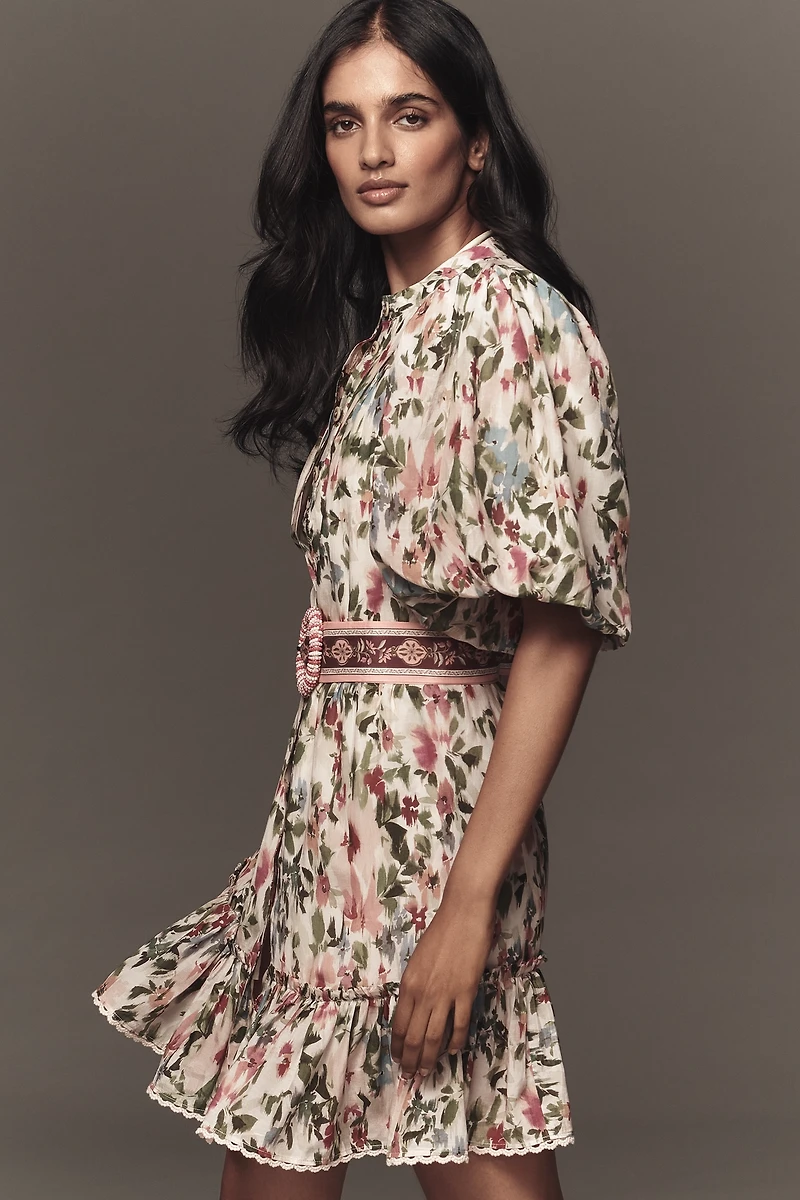 @loverlygrey x Farm Rio Short-Sleeve Mini Dress