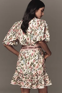 @loverlygrey x Farm Rio Short-Sleeve Mini Dress
