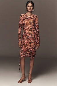 Farm Rio x Anthropologie Ruched Midi Dress