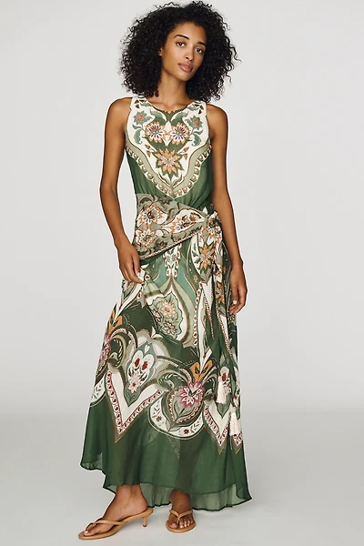 Farm Rio x Anthropologie Fit-and-Flare Maxi Dress