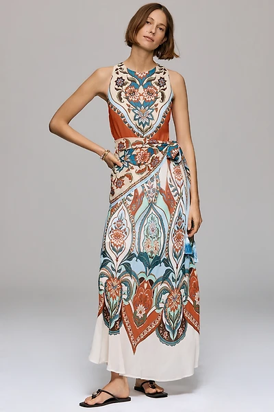 Farm Rio x Anthropologie Fit-and-Flare Maxi Dress