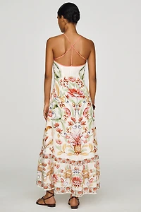Anthropologie x Farm Rio Printed Strappy Maxi Dress