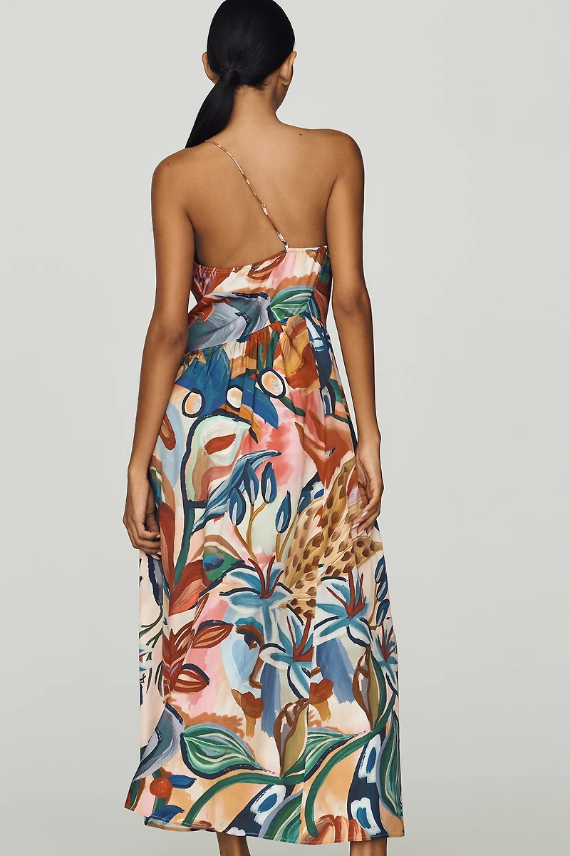 Farm Rio x Anthropologie One-Shoulder Midi Dress