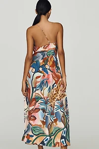 Farm Rio x Anthropologie One-Shoulder Midi Dress