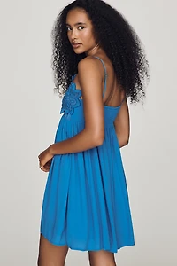 Anthropologie x Farm Rio Cutwork Mini Dress