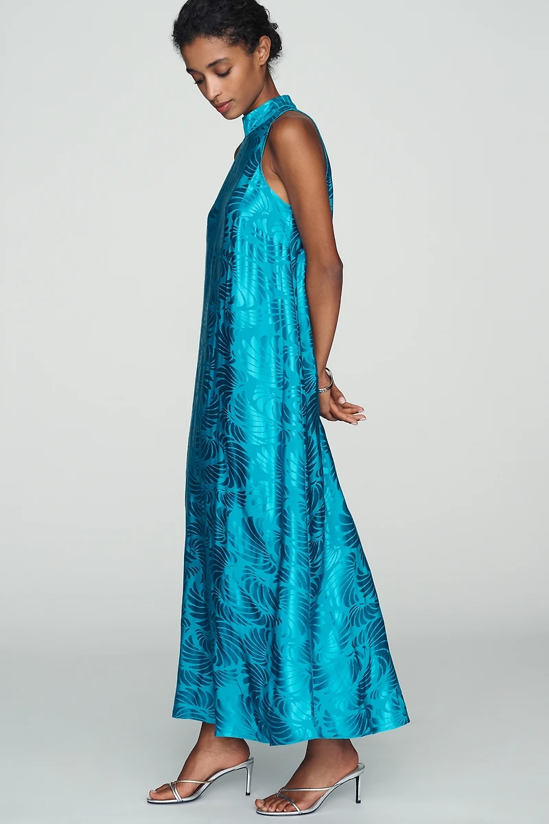 Farm Rio x Anthropologie Mock-Neck Sleeveless Maxi Dress