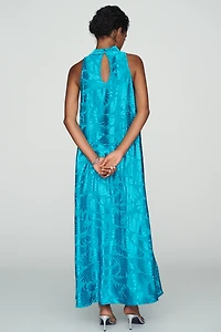 Farm Rio x Anthropologie Mock-Neck Sleeveless Maxi Dress